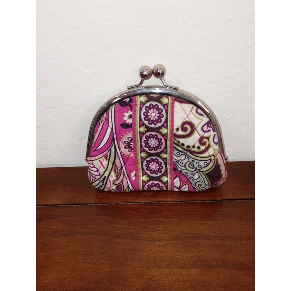 Vera Bradley Buttercup Double Kiss Lock Pouch - Retired!